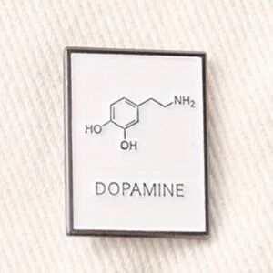 3/$25 Chemistry Dopamine Chemical Bond Pin Unisex